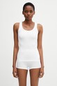 MM6 Maison Margiela top bieliźniany damski z bawełny biały MKD520010
