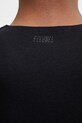 MM6 Maison Margiela T-shirt bieliźniany damski z bawełną czarny MKM300040