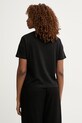 Odzież Liu Jo T-shirt damski bawełniany VA6161.JS923 czarny