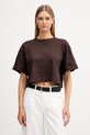 ViCOLO tricou pentru femei, din bumbac maro UAB0016