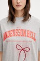 Andersson Bell T-shirt bawełniany damski szary atb1511w