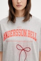 Andersson Bell T-shirt bawełniany damski szary atb1511w