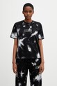 MM6 Maison Margiela T-shirt damski bawełniany czarny S62GD0217.M20048