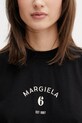 MM6 Maison Margiela T-shirt bawełniany damski czarny S62GD0216.M20048