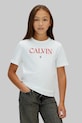 Calvin Klein Jeans t-shirt bawełniany dziecięcy nadruk biały IG0IG03060.128.176.PPY2