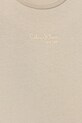 Dziewczynka Calvin Klein Jeans t-shirt bawełniany dziecięcy IG0IG03061.128.176.PPY2 beżowy