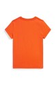 Παιδικό βαμβακερό μπλουζάκι Polo Ralph Lauren 312A96120002 πορτοκαλί SS26