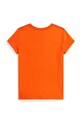 Παιδικό βαμβακερό μπλουζάκι Polo Ralph Lauren 313A96120002 πορτοκαλί SS26