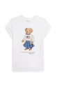 Polo Ralph Lauren t-shirt bawełniany dziecięcy 313A98403001 biały SS26