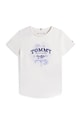 Tommy Hilfiger t-shirt bawełniany dziecięcy KG0KG09257.116.122.PPY2 biały SS26