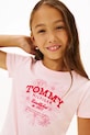 Tommy Hilfiger t-shirt bawełniany dziecięcy KG0KG09257.116.122.PPY2 różowy
