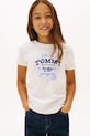 Tommy Hilfiger t-shirt bawełniany dziecięcy nadruk biały KG0KG09257.128.176.PPY2
