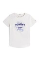Tommy Hilfiger t-shirt bawełniany dziecięcy KG0KG09257.128.176.PPY2 biały SS26