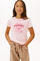 Tommy Hilfiger t-shirt bawełniany dziecięcy nadruk różowy KG0KG09257.128.176.PPY2