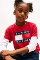 Tommy Hilfiger t-shirt bawełniany dziecięcy KG0KG09289.116.122.PPY2 czerwony