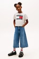 Dziewczynka Tommy Hilfiger t-shirt dziecięcy KG0KG09289.128.176.PPY2 szary