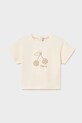 Mayoral t-shirt dziecięcy z elastanem beżowy 105.4G.Baby.PPY2
