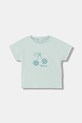 Mayoral t-shirt dziecięcy z elastanem turkusowy 105.4G.Baby.PPY2