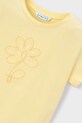 Dziewczynka Mayoral t-shirt dziecięcy 174.6C.Mini.PPY2 żółty