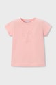 Dječja majica kratkih rukava Mayoral s elastinom roza 174.6C.Mini.PPY2
