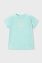 Mayoral t-shirt dziecięcy aplikacja turkusowy 174.6C.Mini.PPY2