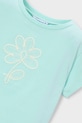 Dziewczynka Mayoral t-shirt dziecięcy 174.6C.Mini.PPY2 turkusowy