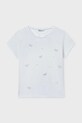 Mayoral t-shirt dziecięcy aplikacja biały 854.8D.Junior.PPY2