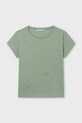 Mayoral t-shirt dziecięcy aplikacja zielony 854.8D.Junior.PPY2