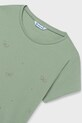Dziewczynka Mayoral t-shirt dziecięcy 854.8D.Junior.PPY2 zielony