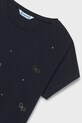 Dziewczynka Mayoral t-shirt dziecięcy 854.8D.Junior.PPY2 czarny