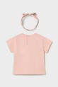 Mayoral t-shirt dziecięcy 1081.4F.Baby.PPY2 różowy SS26