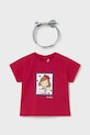 Mayoral t-shirt dziecięcy 1081.4F.Baby.PPY2 czerwony SS26