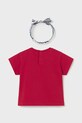 Dziewczynka Mayoral t-shirt dziecięcy 1081.4F.Baby.PPY2 czerwony