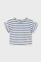 Mayoral t-shirt bawełniany dziecięcy 1082.4F.Baby.PPY2 biały SS26