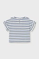 Dziewczynka Mayoral t-shirt bawełniany dziecięcy 1082.4F.Baby.PPY2 biały
