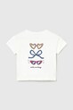 Mayoral t-shirt bawełniany dziecięcy 1083.4J.Baby.PPY2 biały SS26