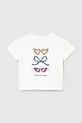 Mayoral t-shirt bawełniany dziecięcy 1083.4J.Baby.PPY2 biały SS26