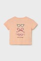 Παιδικό βαμβακερό μπλουζάκι Mayoral 1083.4J.Baby.PPY2 πορτοκαλί SS26
