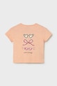 Παιδικό βαμβακερό μπλουζάκι Mayoral 1083.4J.Baby.PPY2 πορτοκαλί SS26