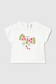 Mayoral t-shirt dziecięcy z elastanem biały 1087.4L.Baby.PPY2