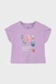 Detské tričko Mayoral s elastanom fialová 1087.4L.Baby.PPY2