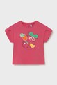 Mayoral t-shirt dziecięcy z elastanem różowy 1087.4L.Baby.PPY2