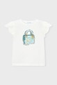 Mayoral t-shirt dziecięcy 3002.6B.Mini.PPY2 beżowy SS26