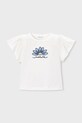 Παιδικό μπλουζάκι Mayoral απλικέ λευκό 3004.6B.Mini.PPY2