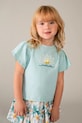 Παιδικό μπλουζάκι Mayoral απλικέ τιρκουάζ 3004.6B.Mini.PPY2