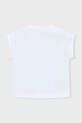 Dziewczynka Mayoral t-shirt dziecięcy 3005.6D.Mini.PPY2 biały