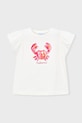 Mayoral t-shirt dziecięcy z elastanem biały 3007.6E.Mini.PPY2