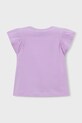 Dziewczynka Mayoral t-shirt dziecięcy 3007.6E.Mini.PPY2 fioletowy