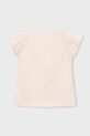 Dziewczynka Mayoral t-shirt dziecięcy 3007.6E.Mini.PPY2 beżowy