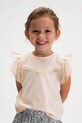 Παιδικό βαμβακερό μπλουζάκι Mayoral βαμβάκι μπεζ 3008.6E.Mini.PPY2